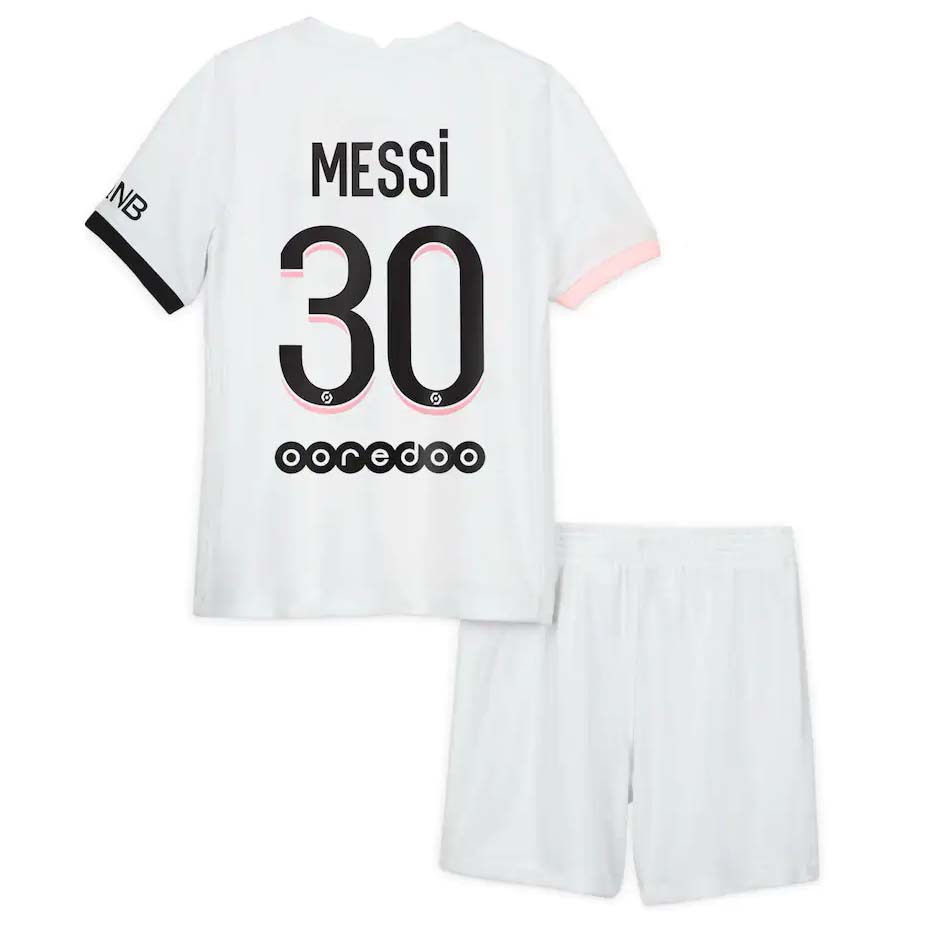 Maillot Football Paris Saint Germain NO.30 Messi Exterieur Enfant 2021-22